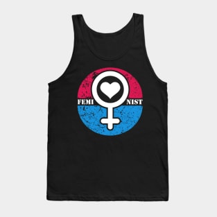 Feminist Gender Heart Art Design Gift Idea Tank Top